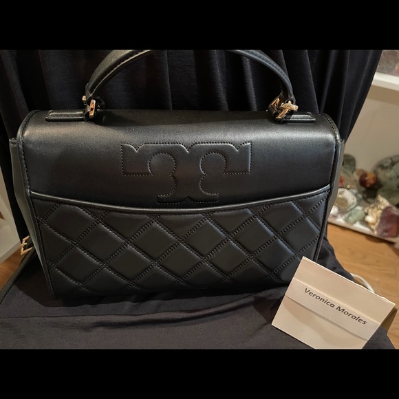 🛑SOLD🛑 Tory Burch Savannah Top Handle Bag - Picture 6 of 8